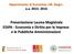 Presentazione Laurea Magistrale EDIPA - Economia e Diritto per le Imprese e le Pubbliche Amministrazioni