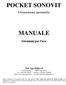 POCKET SONOVIT MANUALE