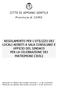 REGOLAMENTO PER L UTILIZZO DEI LOCALI ADIBITI A SALA CONSILIARE E UFFICIO DEL SINDACO PER LA CELEBRAZIONE DEI MATRIMONI CIVILI