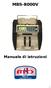 MBS-8000V. Manuale di istruzioni