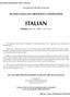 The University of the State of New York SECOND LANGUAGE PROFICIENCY EXAMINATION ITALIAN