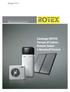 Catalogo ROTEX Pompe di Calore, Sistemi Solari e Accumuli Tecnici.