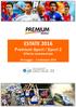 ESTATE 2016. Premium Sport / Sport 2 Offerta commerciale