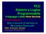 PLC Sistemi a Logica Programmabile Il linguaggio Ladder-Parte