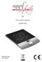 Indu. Piano di cottura a induzione. Induction stove