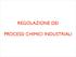REGOLAZIONE DEI PROCESSI CHIMICI INDUSTRIALI