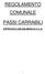 REGOLAMENTO COMUNALE PASSI CARRABILI APPROVATO CON DELIBERA DI C.C. N.