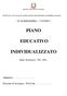 PIANO EDUCATIVO INDIVIDUALIZZATO