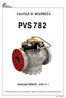 VALVOLE DI SICUREZZA PVS 782 MANUALE TECNICO MT014/I
