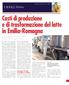 Costi di produzione e di trasformazione del latte in Emilia-Romagna