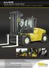 Serie DB/EB Carrelli elevatori a forche diesel 8.000 kg, 9.000 kg, 10.000 kg, 12.000 kg, 13.000 kg, 14.000 kg e 16.000 kg