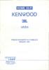 KENWOOD JBL. trincar KENWOOD LINEAR S.p.A. 20125 Milano - Via Arbe, 50 Tel. 02/668131 - Fax 02/656426 Telex 331487 LIDEA I HOME HI-FI.
