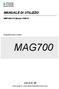 MANUALE DI UTILIZZO. MNPG60-11 Edizione 11/09/15. Magnetoterapia modello MAG700. I.A.C.E.R. Srl.