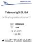 Tetanus IgG ELISA RE56901. 12x8 2-8 C. Istruzioni per l Uso