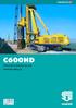 C600HD Attrezzatura idraulica per pali. Hydraulic piling rig IE D C E R T