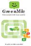 GreenMile. Il mio manuale delle buone pratiche. Scegli la mobilità sostenibile! SCUOLA