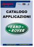 LAND ROVER 90/110. FILTRI FILTERS Filtro carburante/ Fuel filter FC-501S FC-891S Filtro olio/ Oil Filter FO-L02S FO-L02S