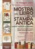 Mostra del Libro e della Stampa Antica CARTA ANTICA. 9 maggio Solmi Giuseppe. Studio Bibliografico. a MILANO CATALOGO