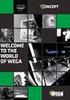 WELCOME TO THE WORLD OF WEGA
