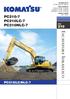 Escavatore Idraulico PC210-7 PC210LC-7 PC210NLC-7 PC210/LC/NLC-7