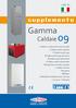 Gamma. Caldaie 09. supplemento C