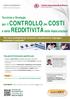 per il CONTROLLO dei COSTI e della REDDITIVITÀ nelle Assicurazioni Tecniche e Strategie