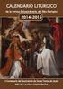 Calendario Liturgico 2014/2015 Rito romano