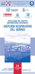 DISTURBI RESPIRATORI DEL SONNO PATOLOGIE DEL TRATTO RESPIRATORIO INTEGRATO. Salerno. Azienda Sanitaria SETTEMBRE SALA CONVEGNI CASTELLO ANGIOINO