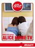 MANUALE DEL SERVIZIO ALICE HOME TV