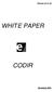 Release WHIT E PAPER CODIR