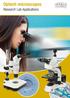 Optech microscopes. Research Lab Applications