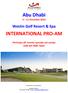 Abu Dhabi INTERNATIONAL PRO-AM