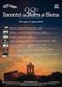 Incontri in Terra di Siena 2016: 29 luglio - 5 agosto