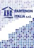 DOCUMENTO: Catalogo prodotti PARTENON ITALIA S.R.L. AUTORE: ALT-PRO GRAFICA E WEB SOLUTION -