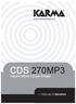 CDS 270MP3 Doppio lettore CD per Deejay >> Manuale di istruzioni