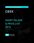 A WORLD OF ENCLOSURES CBOX SHORT FOLDER & PRICE LIST REV02