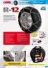 CATENE DA NEVE SNOW CHAINS MONTAGGIO FACILE E VELOCE QUICK AND EASY FITTING. 12 mm. V 5117 geprüft