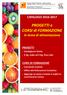 PROGETTI e CORSI di FORMAZIONE in tema di alimentazione