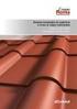 Sistema tecnologico di copertura a forma di coppo tradizionale Traditional tile-shaped technological roofing system.