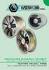 RING. Ventilatore assiale ad anello Ring axial fans APPLICAZIONI