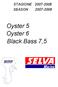 STAGIONE SEASON Oyster 5 Oyster 6 Black Bass 7,5