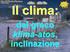 CLIMA CLIMATOLOGIA scienza che studia il clima