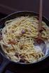 SPAGHETTI ALLA CARBONARA SAUCE PRECOOKED, FROZEN GASTRONOMIC READY MEAL WITH PASTA AND SAUCE