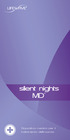 silent nights MD Dispositivo medico per il trattamento dell insonnia