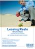 Leasing Reale. Strumentale. Contratto di assicurazione per la tutela del patrimonio e dei beni