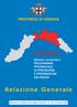 Relazione Generale PROVINCIA DI GENOVA. Modulo conoscitivo: PROGRAMMA PROVINCIALE DI PREVISIONE E PREVENZIONE DEI RISCHI