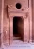 The left door of Al-Khasneh, Petra's temples, Jordan