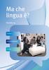 Esercizi puntata14. Ma che lingua è? Puntata 14 ESERCIZI PER APPROFONDIRE REGOLE