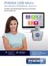 PHENIX USB Micro Stimolazione, Biofeedback, senza fili Andare all essenziale senza rinunciare all eccellenza.