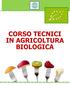 CORSO TECNICI IN AGRICOLTURA BIOLOGICA